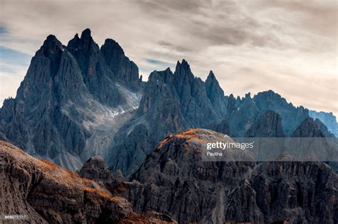 View Of Cadini Di Misurina From The Saddle Dolomiti Italy