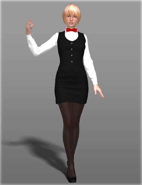 Waitress Uniform For Genesis 2 Female S Daz 3d