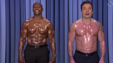 Terry Crews Jimmy Fallon Doing Musical Things With Their Nipples