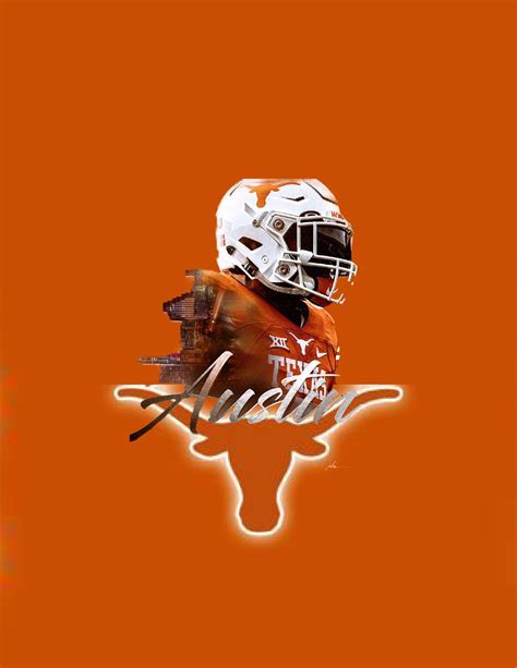 Texas Longhorns Football Helmet And Uniform