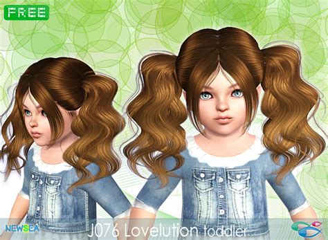 Jo 76 Lovelution Voluminous Duble Ponytails By Newsea Sims 3 Hairs