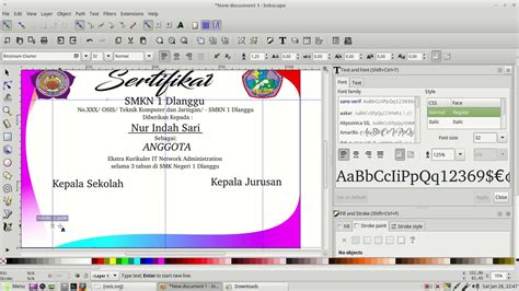 How To Make Simple Certificate Using Inkscape YouTube