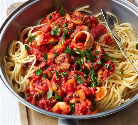 Spaghetti aux fruits de mer