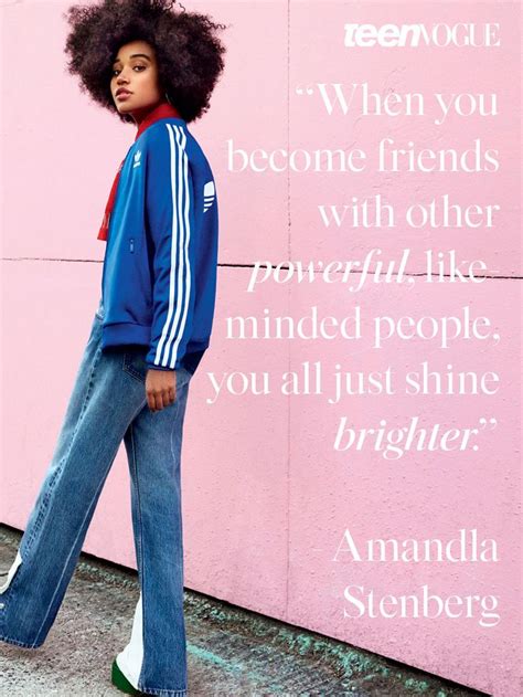 Amandla Stenberg Is All About That Girl Power Cool Words Clever Quotes Beautiful Words
