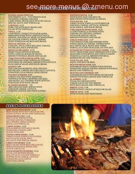 Online Menu Of Guadalajara Mexican Restaurant Restaurant Superior