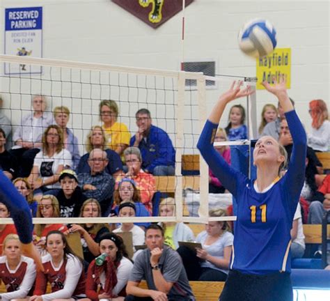 hayfield volleyball team opens season with sweep over packers austin daily herald austin