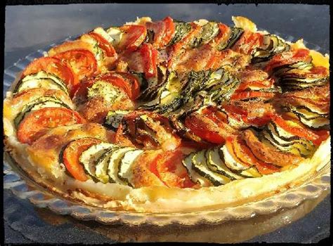 Recette Tarte extra fine aux courgettes tomates mozzarella