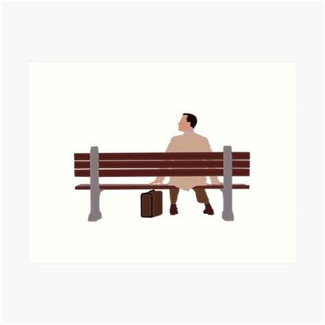 Forrest Gump Art Print By Augierice Redbubble