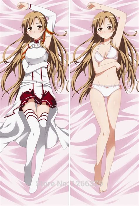Asuna Anime Dakimakura Pillow Case Sword Art Online Anime Body Pillow