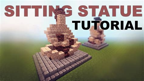 Minecraft Tutorial Sitting Statue Youtube