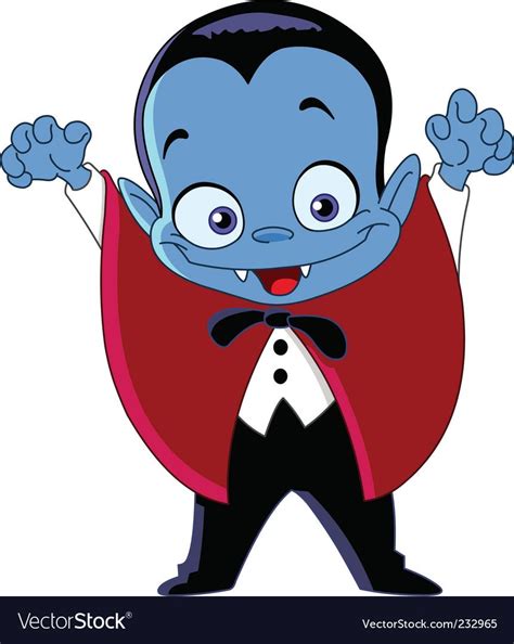 Vampire Kid Vector Image On Vampire Cartoon
