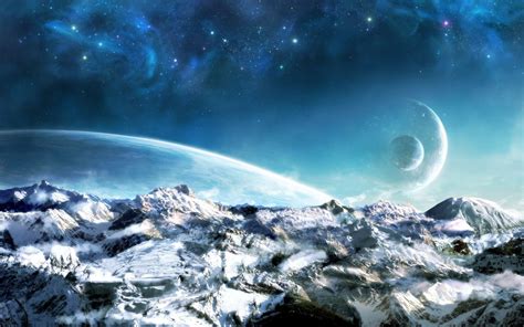 Wallpaper Snow Planet Fantasy Sky 1920x1200 Hd Picture Image