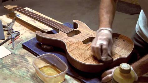 Applying Pure Tung Oil To A Guitar Youtube