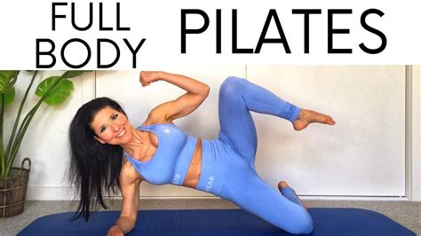 Min Pilates Full Body Workout Pilates Workout All Levels Youtube