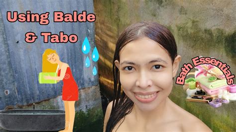 how poor filipina take a bath outside youtube