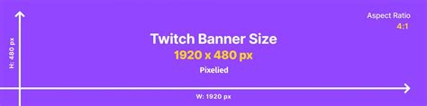 Whats The Ideal Twitch Banner Size With Best Practices Pixelied Blog