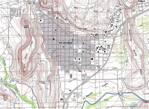 Printable Map Of St George Utah Printable Maps