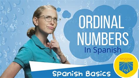 Ordinal Numbers In Spanish Youtube