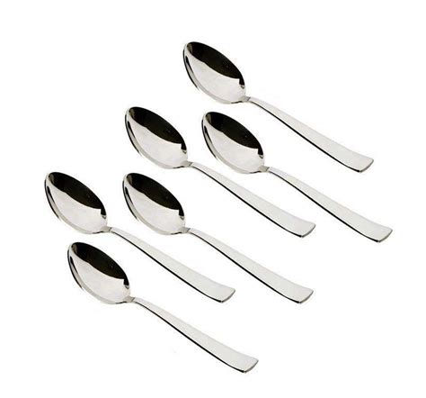 Buy Classic Stainless Steel Dessert Spoon Set Of 6 Piece Online At Low
