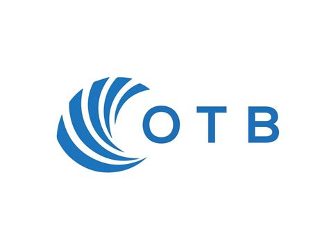 Otb Letra Logo Diseño En Blanco Antecedentes Otb Creativo Circulo