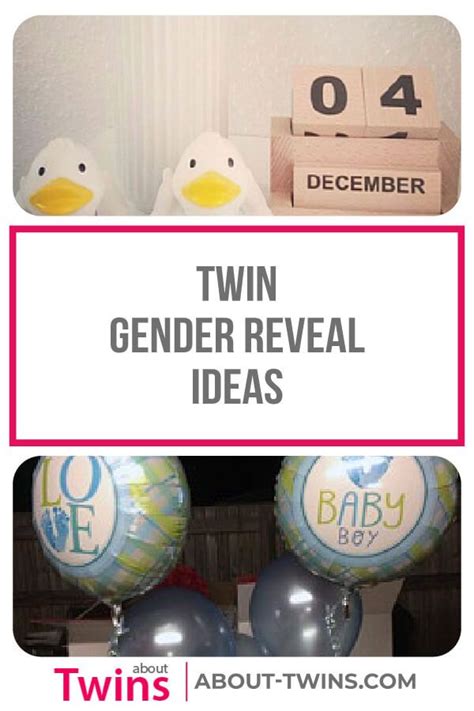 Twin Gender Reveal Ideas | Twin gender reveal, Reveal ideas, Gender reveal