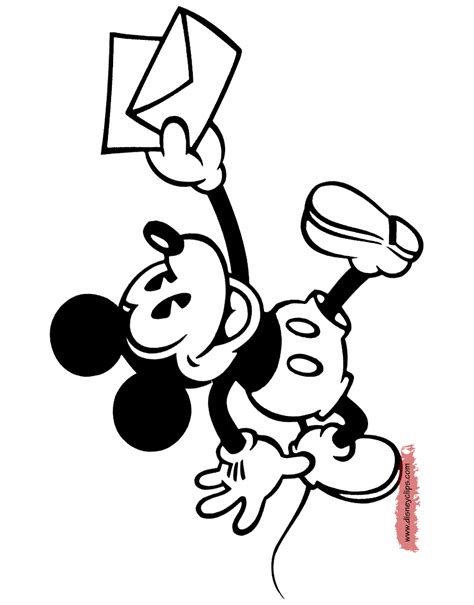 You can use the interactive coloring tools online or print the page out for later. Classic Mickey Mouse Coloring Pages | Disney's World of ...