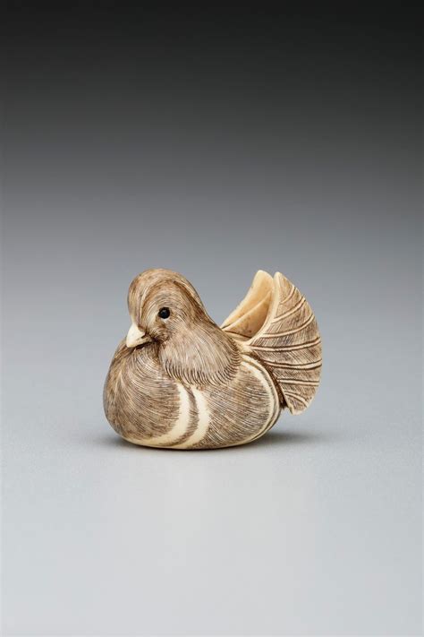 Japanese Netsuke Oshidori Mandarin Duck Toledo Museum Of Art