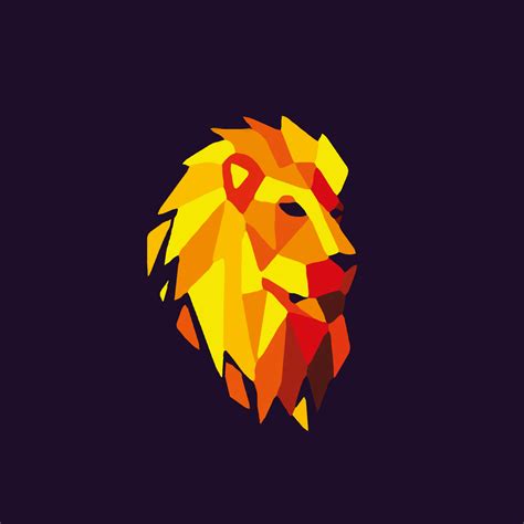 3000x3000 Resolution Lion Purple Background Digital Art 3000x3000