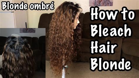 What you can do with wet hair is the dying process, even though we. How to Properly Bleach Hair | Blonde Ombré - YouTube