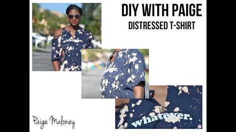 You may have seen distressed jeans at the store, complete with faded. Distressed T- Shirt | DIY - YouTube
