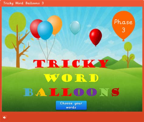 The phase 3 tricky words display is also great for keeping on hand as a prompt and spelling reference during independent writing tasks and other activities. Games - Epicphonics.com