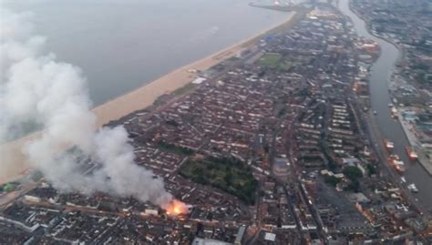 great yarmouth fire at indoor market and bowling alley metro news