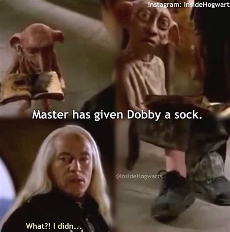 Master Has Given Dobby A Sock Phoenix Harry Potter Harry Potter Series Harry Potter Memes