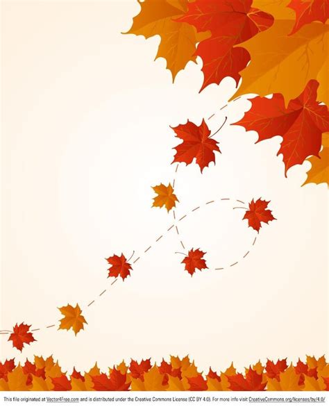 Red And Orange Fall Leaves Vector Background