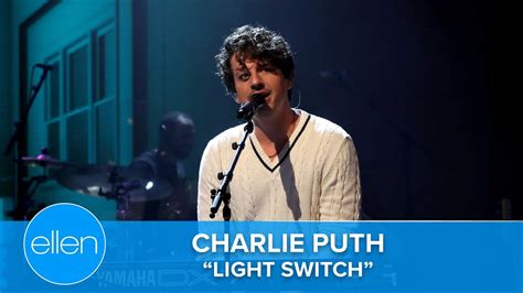 Charlie Puth Performs Light Switch YouTube