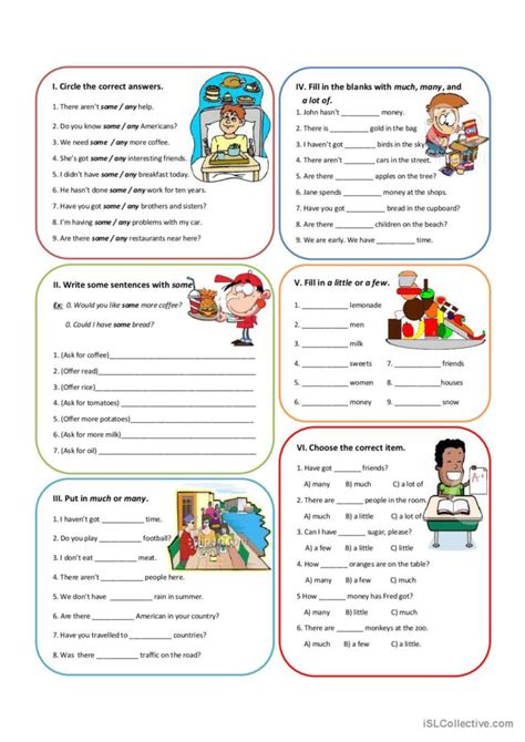 Quantifiers 1 Grammar Guide English Esl Worksheets Pdf And Doc