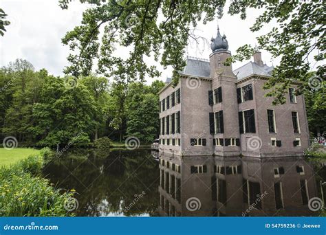 Facade Of Kasteel Oud Poelgeest A Medieval Castle In Oegstgeest The