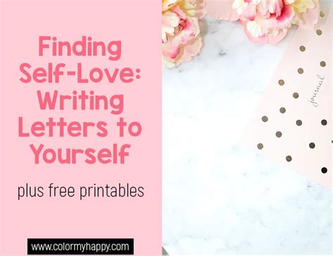 Finding SelfLove Writing Letters to Yourself  Color My Happy