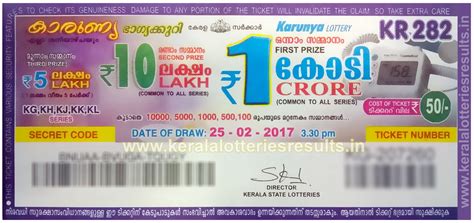 Kerala lotteries declares kerala lottery result today live from 3 pm onwards. Kerala Lottery Result : 25-02-2017 KARUNYA Lottery Results ...