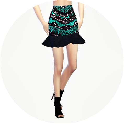 Mermaid Line Mini Skirt Special At Marigold Sims 4 Updates