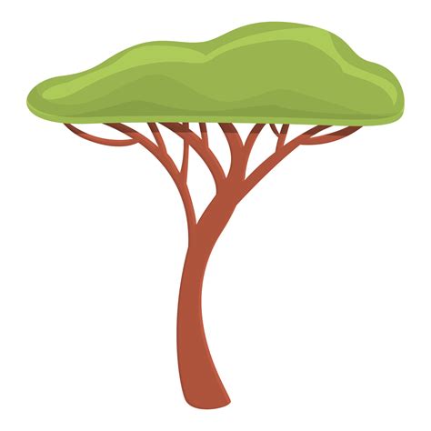 Safari Tree Icon Cartoon Style 14380222 Vector Art At Vecteezy