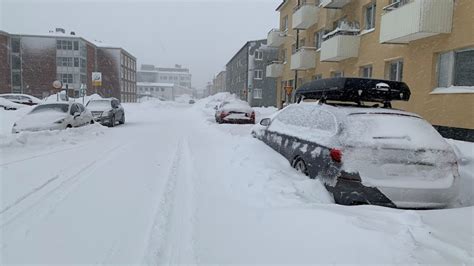 More Snow Set To Blanket Northern Sweden Thursday As Storm Sweeps