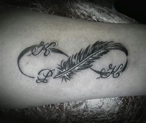 Initials And Feather Shoulder Tattoos For Women Tattoos For Women