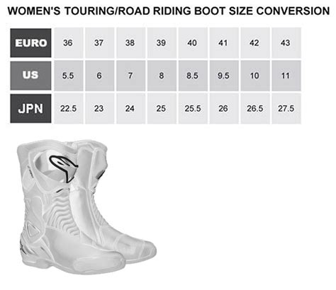 These sizing charts are provided by the specific manufacturer or the distributing company for this brand. Alpinestars Stella Valencia Waterproof Boots Black | eBay