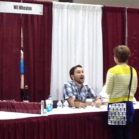 Wil Wheaton Meets A Fan At Planet Comicon Wil Wheaton Comicon Wheaton