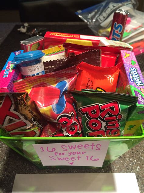 The following sweet 16 gift ideas make excellent gifts for a teenage niece, no matter her interests or style. Sweet 16 gift basket! Very happy with how cute this came ...