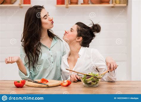 Women Having Fun Pretending Pepper Is Moustache Stock Image Image Of Diet Laugh 142233403