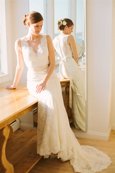 Bride In Watters Gown Elizabeth Anne Designs The Wedding Blog