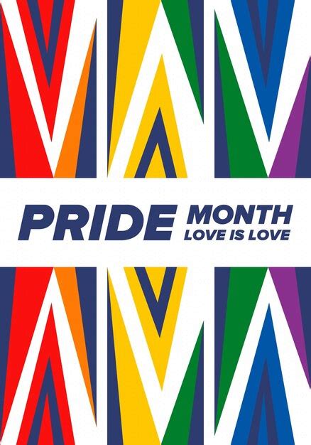 Premium Vector Lgbt Pride Month In June Lesbian Gay Bisexual Transgender Lgbt Flag Rainbow