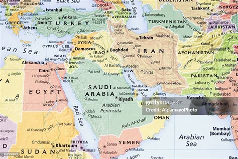 Middle East Persian Gulf And Pakistanafganistan Region Map Iii High Res